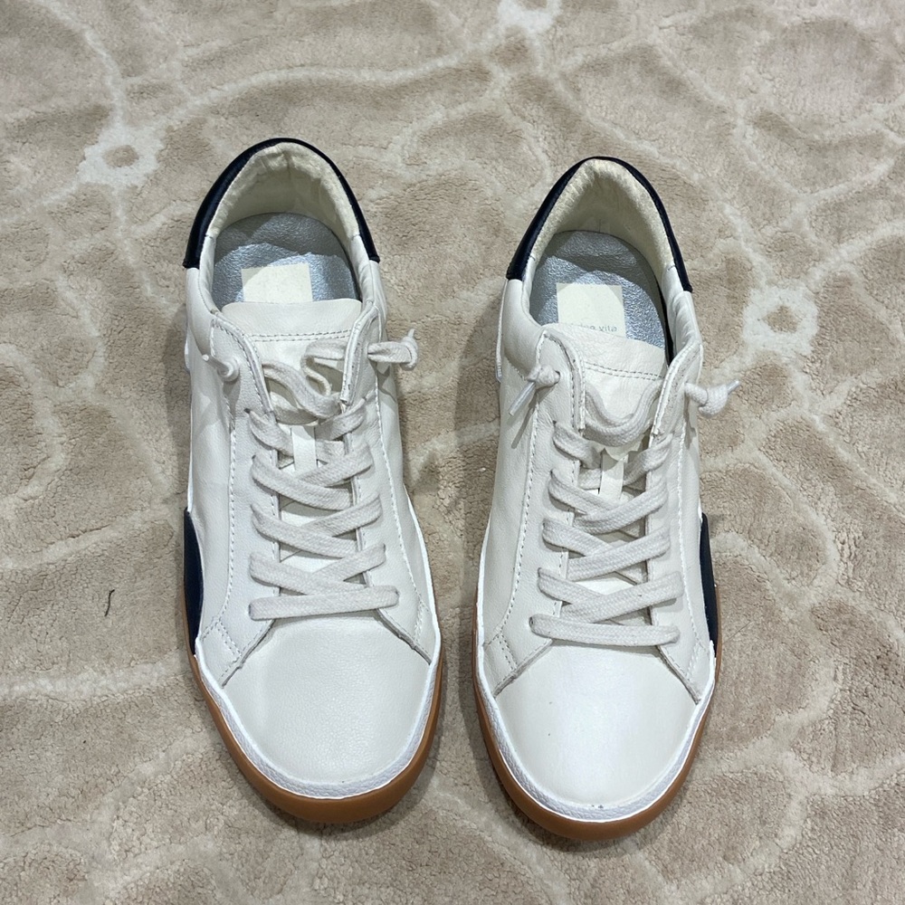 Dolce Vita Zina White and Black womens Sneakers BNWT